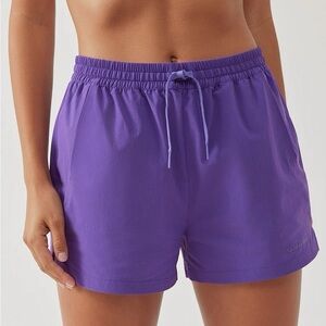 Outdoor Voices Doing Things Rec Shorts in Eggplant Purple